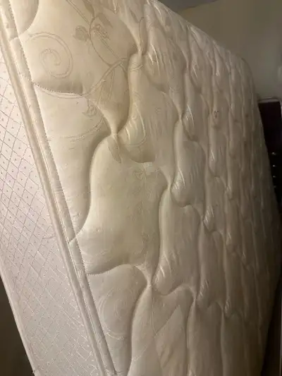 Serta perfect sleep, queen size mattress, and box spring , View more