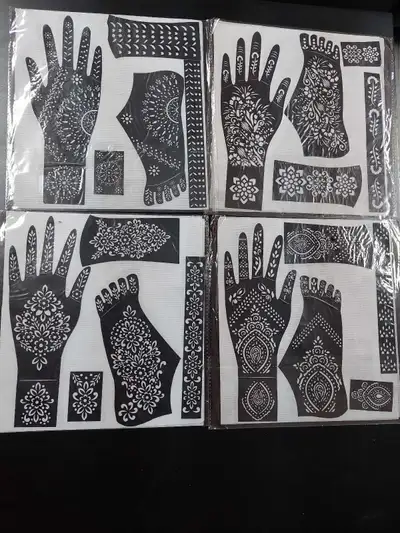 henna stencils , View more