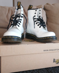 Doc Martens White Boots -  Women Size 6
