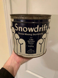 Snowdrift Shortening Tin - Advertising