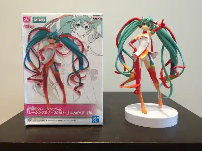 Selling a Japanese anime figure. Racing Miku 2016 version made by Bandai. In excellent condition, wi...