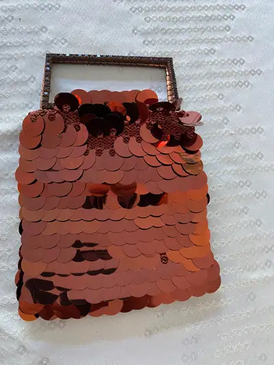 Bronze Sequins Purse, View more