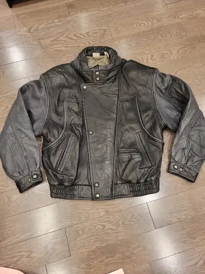 Real leather jacket, View more
