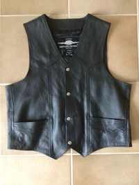 Leather. Motorcycle Vest