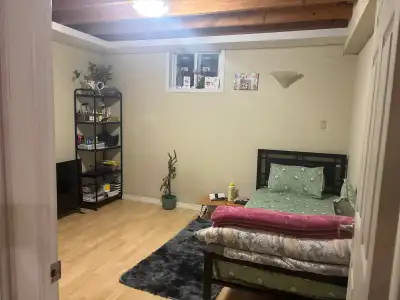 Private room for rent in a 3 bedroom basement unit with shared kitchen and shared bathroom in Scarbo...
