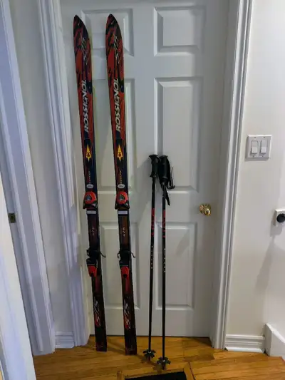 Rossignol Slalom STS 193mm Skis + Scott Slalom Poles, View more