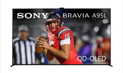 Immerse yourself in unparalleled visual brilliance with the Sony 77" A95L BRAVIA XR QD-OLED 4K HDR G...