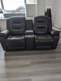 Palliser Power Leather Sofa and Theatre Seating