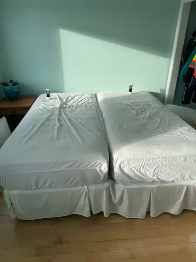 adjustable bedframe and mattress’s., View more