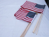 US Hand Flags 8"x12" & 12"x18" Only $3 and $6 each