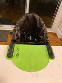 Guzzie & Guss Leather Perch Chair with Silicone Mat (highchair)