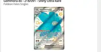 Shiny Glimmora ex pokemon card 