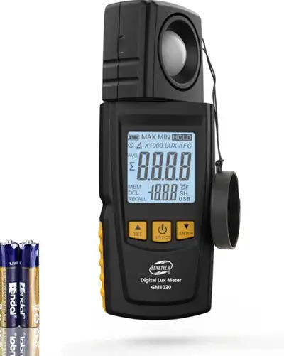 Digital Illuminance Light Meter Handheld, Lumen Meter Range up t, View more