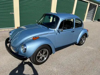 Beautiful and rare 1973 VW Sport Beetle for sale. Customized with newer engine with dual carbs (appr...