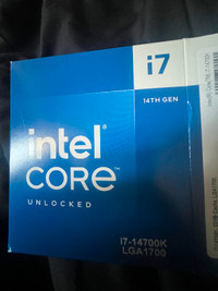 Intel i7 14th Gen CPU Processor 14700K