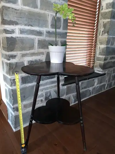 Stunning Antique Unique 2-Tier Solid Wood, Sturdy Table!, View more