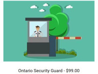Security Guard Training Course $99.00