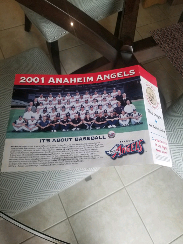 Anaheim Angel's card in Arts & Collectibles in Oakville / Halton Region