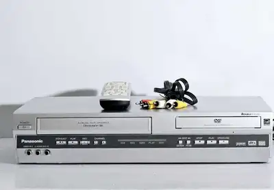Panasonic DVD  / VHS  Combo Player Model: PV-D4745S-K- No Remote, View more