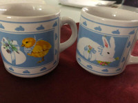 PAIR OF EASTER THEMED MUGS $3 EACH OR BOTH FOR $5