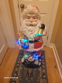 Blow Mold Light Up Santa 