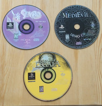 Ps1 demo discs - Spyro, Medievil, Legend of Legaia