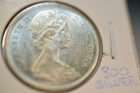 1965 Canada 50 Cents Silver Coin