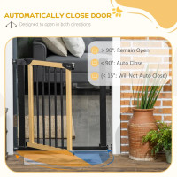 29.5" - 32" Dog Gate for Doorways Stairs, Pressure Mount Safety 