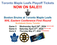 Toronto Maple Leafs vs Boston Bruins Playoffs: Games 3, 4, 6!!!!