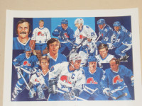 4 Posters identiques  des Nordiques (5$ chaque) héros du hockey