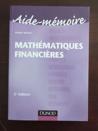 Aide-mémoire de mathématiques financières