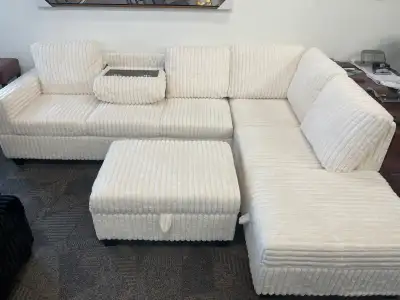 Corduroy Sectional Couch, View more
