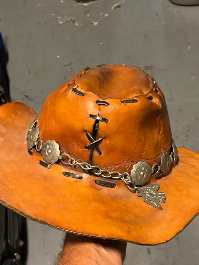 Leather Cowboy Hat, View more