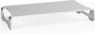 Silver Aluminum 16 inch Wide Monitor Riser, View more