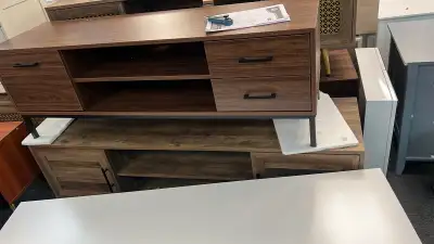 Modern 59" TV Stand For Tvs Up To 70" Rustic Oak, View more