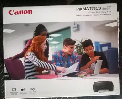 Canon TS3320 Wireless Printer Copy Scan BNIB, View more