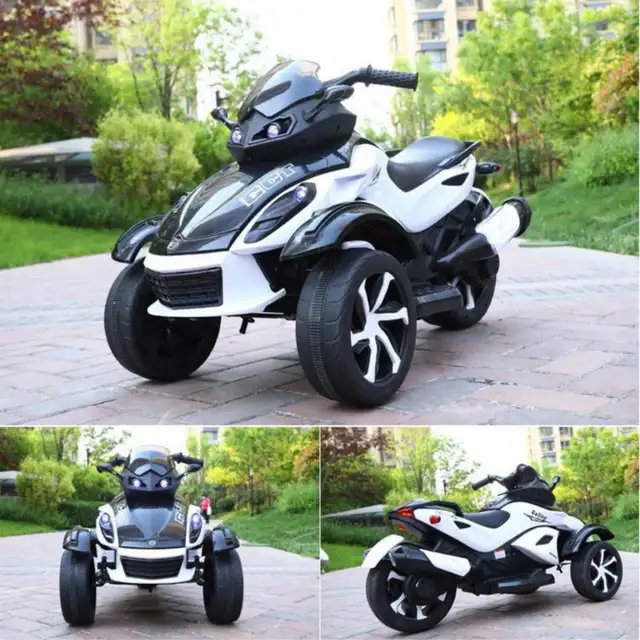 12V Battery Powered 3-Wheel Electric Bikes w/ Rubber Wheels, MP3 in Toys & Games in Markham / York Region - Image 3