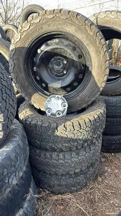 BFGOODRICH ALL-TERRAINE T/A KO2 LT275/60 R20 119/116S LOAD RANGE D 4 STEEL RIMS 5*5.5 BOLTS PATTERN...