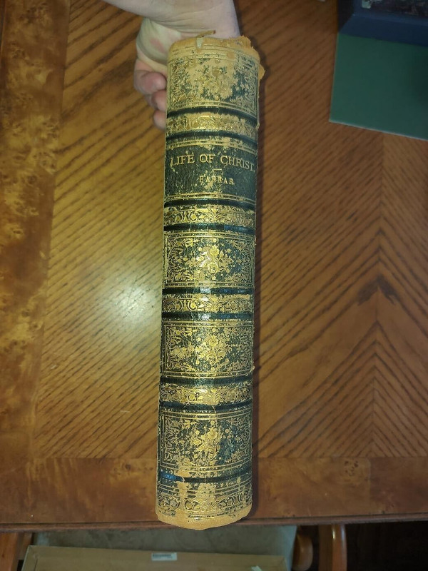 Massive antique Victorian ca.1890 illustrated leather-bound book dans Art et objets de collection  à Ouest de l’Île - Image 2