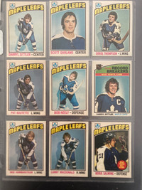 1976-77 OPC Toronto Maple Leafs 21 cards