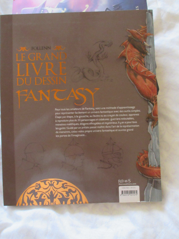 Le grand livre du dessin fantasy Paperback – June 15 2010 dans Livres jeunesse et ados  à Ouest de l’Île - Image 3