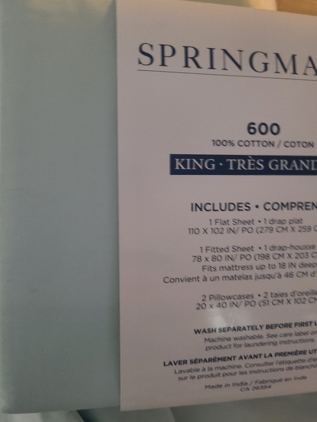 Two king size fitted sheets and four pillowcases Bedding Ottawa