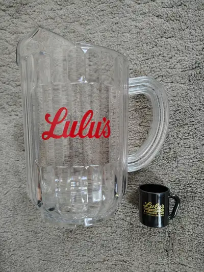 Original Lulu's Roadhouse Beer Pitcher AND Shot Glass Keychain, View more