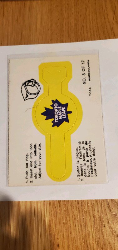 1973-74 OPC O-PEE-CHEE Hockey Push Out Team Rings (NM) in Arts & Collectibles in Oshawa / Durham Region - Image 3