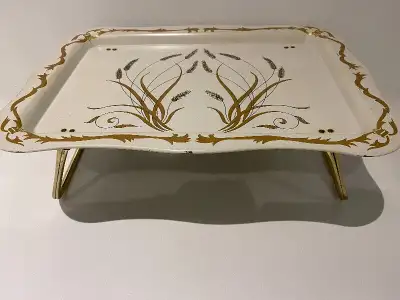 PLATEAU DÉJEUNER AU LIT TV DINNER TRAY RÉTRO VINTAGE MID CENTURY, View more