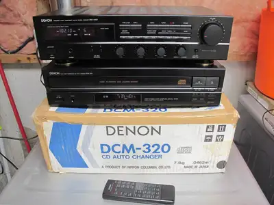 Just serviced Denon DRA-435R Receiver, DCM-320 5CD changer JAPAN, View more