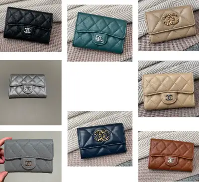 LuxCorner Custom Made Chanel Flap Cardholder All colors/leather/hardware combinations available - Br...