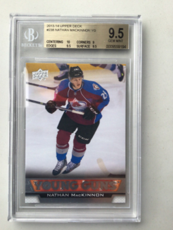 NATHAN MacKINNON … YG ROOKIE … RAW+BGS 9.5, PSA 8,9,10+Exclusive in Arts & Collectibles in City of Halifax - Image 4