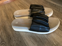 Dressy Leather Slides size 7.5/8