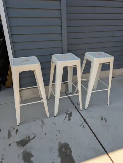 I have three metal barstools for sale in Southwest Edmonton — near Southgate Mall. Excellent, like N...